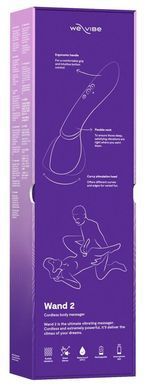 Смарт-вібромасажер We-Vibe Wand 2 Purple, дуже потужний, функція Smart Silence SX2150 фото