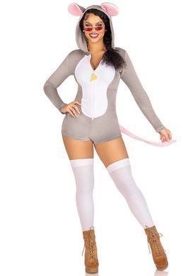 Комбінезон-костюм миші Leg Avenue Comfy Mouse XS, з капюшоном SO9220 фото