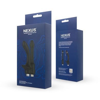 Набір анальних насадок для душу Nexus Beginner Shower Douche Duo Kit &ndash; Black, 2 шт. SO9857 фото