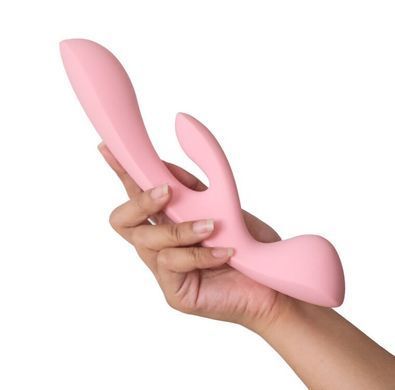 Двосторонній вібратор-кролик Satisfyer Triple Oh Pink, 3 мотори, руків&rsquo;я-масажер SO7780 фото