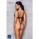 Боді з екошкіри Passion CELINE BODY S/M, black, з доступом, відкритий SO6404 фото 4