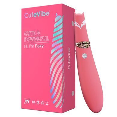 Вакуумний стимулятор з вібрацією CuteVibe Foxy Sakura SO7034 фото