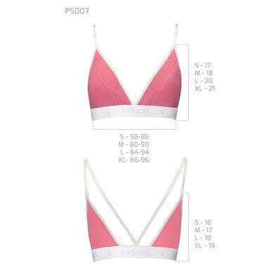 Спортивний топ з подвійними бретелями Passion PS007 TOP S, pink SO4273 фото