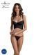 Комплект Passion KERRIA SET black, XXL/XXXL сітка+мереживо, бюстьє та стрінги SX0493 фото 1