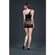 Мінісукня на одне плече Moonlight Model 12 XS-L Black, вертикальна бахрома SO6345 фото 2