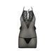 Сорочка прозора приталена Passion ERZA CHEMISE XXL/XXXL, black, трусики PS26006 фото 3