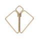 Затискачі для сосків LOCKINK Nipple Clamps - Golden SX0850 фото 3