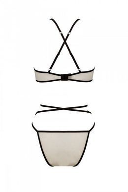 Комплект білизни Passion CHIKA SET, L/XL, cream, топ, трусики SO9698 фото