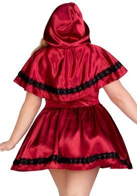 Еротичний костюм Червоної шапочки Leg Avenue Gothic Red Riding Hood 3X&ndash;4X, сукня, накидка SO9127 фото