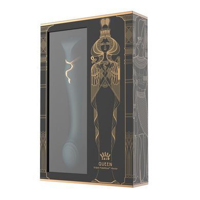 Смартвібратор 3в1 Zalo &mdash; Queen Set Jewel Green, пульсівна перлина та вакуум, кристал Swarovski SO6663 фото