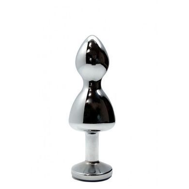 Металева анальна пробка Wooomy Lollypop Double Ball Metal Plug Red S, діам. 2,8 см, довжина 8,5 см SO7416 фото