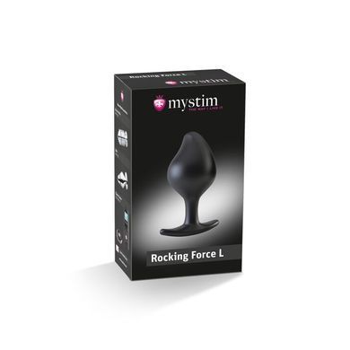 Силіконова анальна пробка Mystim Rocking Force L для електростимулятора, діаметр 4,7 см SO3806 фото