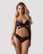 Комплект Obsessive Blomentis 2-pcs set, XS/S, мереживний, ліф із зав&rsquo;язками на спині, трусики-сліпи SX1030 фото 6