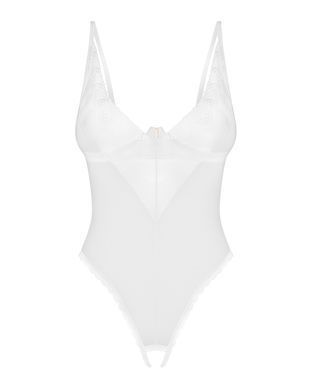 Боді з доступом Obsessive Alissium crotchless teddy, XS/S, ліф з м&rsquo;якою чашкою, високі трусики SX0597 фото