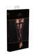 Панчохи без миска Noir Handmade F243 Tulle stockings with patterned flock embroidery, XXL SX0159 фото 6