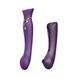 Смартвібратор 3в1 Zalo &mdash; Queen Set Twilight Purple, пульсівна перлина та вакуум, кристал Swarovski SO6664 фото 1