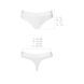 Трусики-бразиліана з бавовни Passion PS005 PANTIES S, white SO4225 фото 6