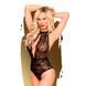 Боді з глибоким декольте та високими трусиками Penthouse - Toxic Powder Black M/L SO4379 фото 1