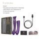 Смартвібратор 3в1 Zalo &mdash; Queen Set Twilight Purple, пульсівна перлина та вакуум, кристал Swarovski SO6664 фото 8