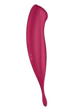 Смарт-вібратор для клітора з вакуумною стимуляцією Satisfyer Twirling Pro+ dark red SO6715 фото