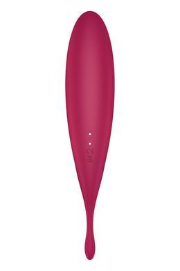 Смарт-вібратор для клітора з вакуумною стимуляцією Satisfyer Twirling Pro+ dark red SO6715 фото