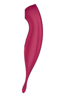 Смарт-вібратор для клітора з вакуумною стимуляцією Satisfyer Twirling Pro+ dark red SO6715 фото