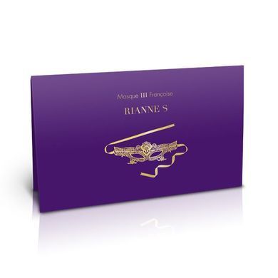 Ажурна маска на обличчя RIANNE S - Masque III зі стрічками-зав'язками SO3859 фото