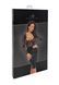 Сукня Noir Handmade F295 Euphoria, XL, black, мереживо, глибоке декольте, спідниця міді під латекс SX0210 фото 6