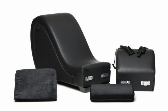 Секс-крісло з подушками Master Series Kinky Sex Lounge with Cushions - Black SX1192 фото