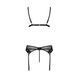 Комплект білизни Passion NESSY SET L/XL black, бюстгальтер, пояс для панчіх, стрінги SO8457 фото 4