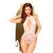 Боді з глибоким декольте та високими трусиками Penthouse - Toxic Powder White L/XL SO9597 фото 1