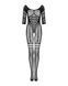 Сітчастий бодістокінг з імітацією підв&rsquo;язок Obsessive Bodystocking G329 S/M/L, black, з доступом SO7693 фото 5