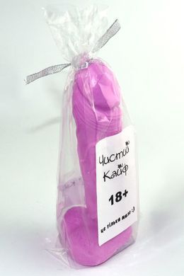 Крафтове мило-член із присоскою Чистий Кайф Violet size L, натуральне SO2636 фото