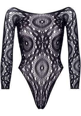 Еротичне боді-бодістокінг Leg Avenue Snap crotch thong back teddy Black S/M SO9131 фото