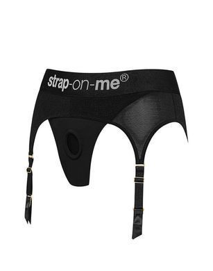 Трусики для страпона з підв&rsquo;язками для панчіх Strap-On-Me REBEL HARNESS - XS (м'ята упаковка!!!) SX2282-R фото
