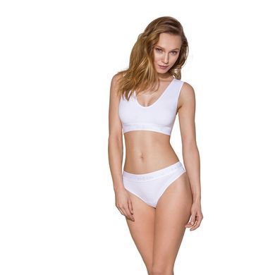 Спортивний топ з еластичної бавовни Passion PS005 TOP M, white SO4228 фото