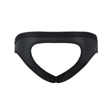 Чоловічі сліпи з вирізами Passion 041 SLIP JOE L/XL Black, екошкіра, відкриті сідниці SO7594 фото
