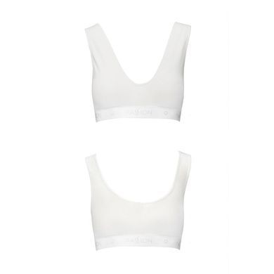 Спортивний топ з еластичної бавовни Passion PS005 TOP M, white SO4228 фото