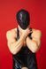 Закритий шкіряний капюшон D&A Deprivation mask Leather SO9560 фото 1
