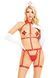 Портупея з чокером і гартери Leg Avenue 2PC Vegan Leather Nurse Harness Teddy and Headband Red L SX1718 фото 5