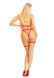 Портупея з чокером і гартери Leg Avenue 2PC Vegan Leather Nurse Harness Teddy and Headband Red L SX1718 фото 10