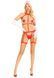 Портупея з чокером і гартери Leg Avenue 2PC Vegan Leather Nurse Harness Teddy and Headband Red L SX1718 фото 6