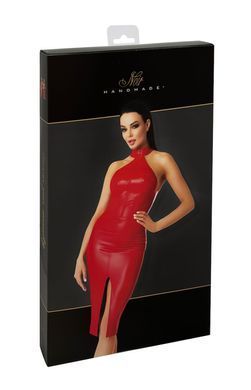 Сукня Noir Handmade F354 Red powerwetlook dress - M SX2105 фото