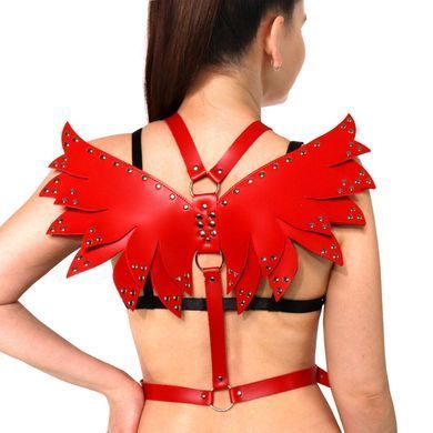 Жіноча портупея Art of Sex - Wings червона L-2XL, екошкіра SX2341 фото