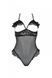 Еротичне боді Passion DOLLY BODY, XXL/XXXL, black, з відкритими чашками SO9703 фото 3