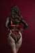 Жіноча збруя з ланцюгом та фіксаторами Feral Feelings Harness with Cuffs Red SO8253 фото 2