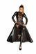 Сукня-плащ з мокрим ефектом Noir Handmade F128C Powerwetlook gown coat, L SX0015 фото 1