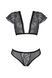 Комплект Passion LEAFA BIKINI black, XXL/XXXL, бюстгальтер-топ з рукавчиками, стрінги-шортики з вирізом SX0499 фото 3