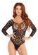 Еротичне боді-бодістокінг Leg Avenue Snap crotch thong back teddy Black M/L SO9132 фото 1