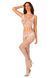 Сітчастий бодістокінг з імітацією топа та шортів Obsessive Bodystocking G330 S/M/L, white, з доступо SO7695 фото 3